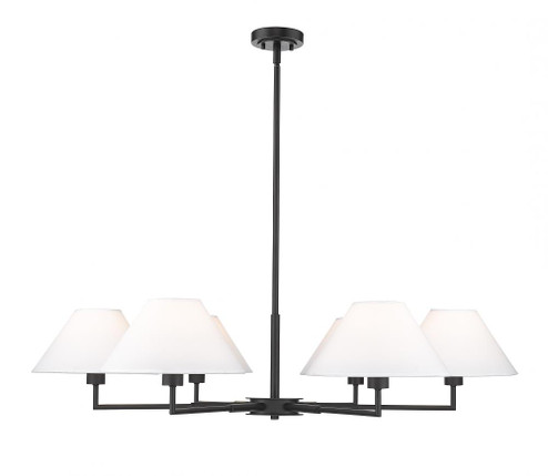 6 Light Chandelier (276|744-44R-MB)