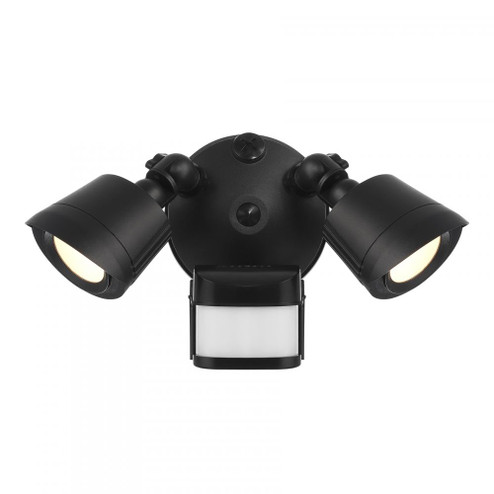 LED Motion Sensored Double Flood Light in Black (128|4-FLOOD-MS-A2-3000K-BK)