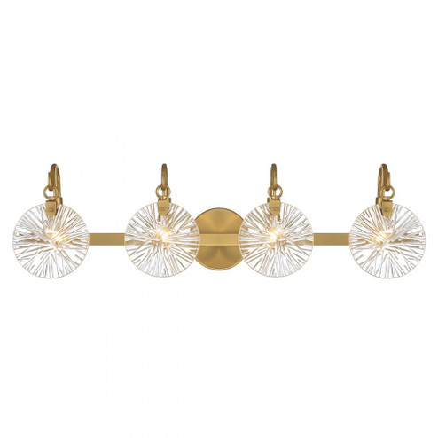 Addison 4-Light Bathroom Vanity Light in Warm Brass (128|8-3981-4-322)