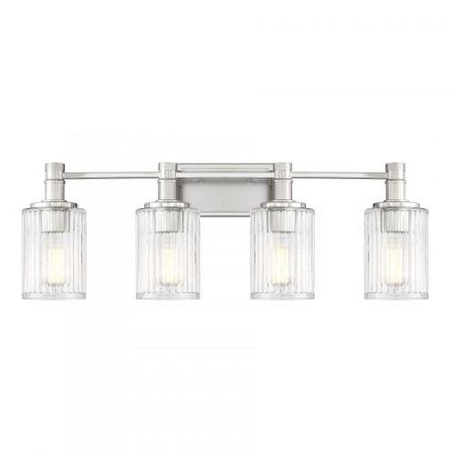 Concord 4-Light Bathroom Vanity Light in Silver and Polished Nickel (128|8-1102-4-146)
