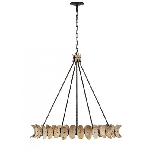Monarch 8-Light Chandelier in Champagne Mist with Coconut Shell by Breegan Jane (128|1-8124-8-26)
