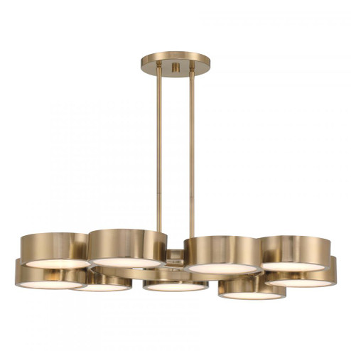 Talamanca 9-Light LED Chandelier in Noble Brass by Breegan Jane (128|1-7508-9-127)