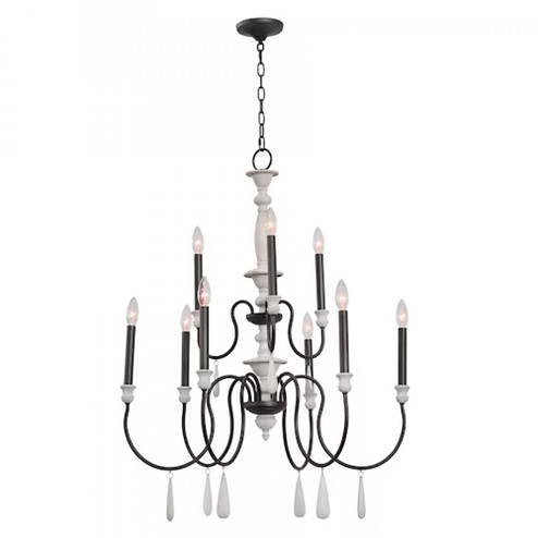 Brownell 30'' Wide 9-Light Chandelier - Anvil Iron (91|90202/9)