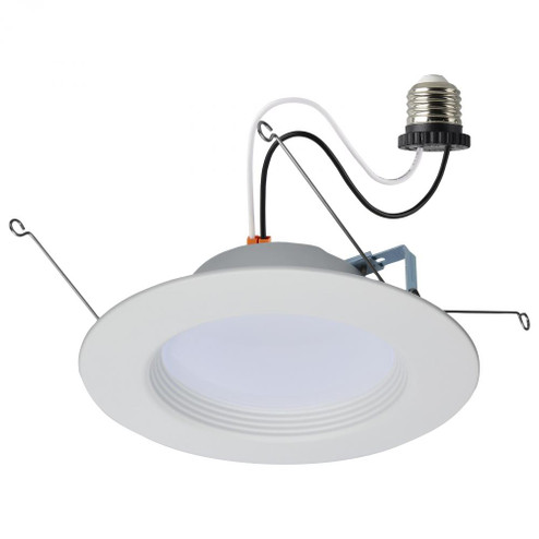 9 Watt LED Downlight Retrofit; 5-6 Inches; CCT Selectable; Round; White Finish; 120 Volt (27|S11801R1)