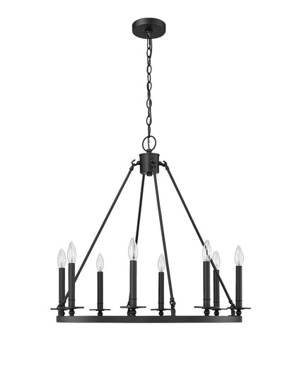 Florence 8-Light Chandelier Ceiling Light Matte Black (670|46708-MB)