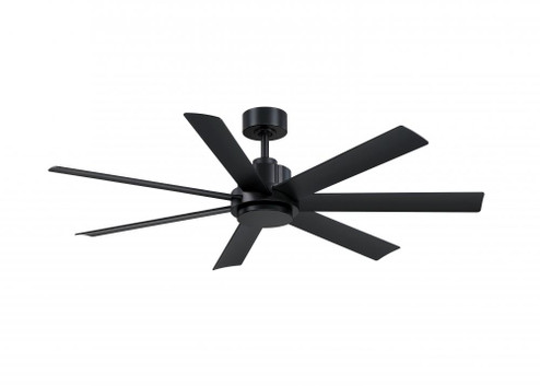 Pendry 56 inch Indoor/Outdoor Smart Ceiling Fan - Black with Black Blades (90|FPD6865BLW)