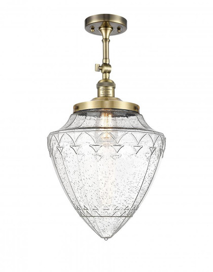 Beacon - 1 Light - 12 inch - Antique Brass - Adjustable Semi-Flush Mount (3442|201F-AB-G664-12)
