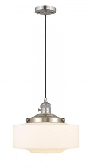 Bridgeton - 1 Light - 16 inch - Brushed Satin Nickel - Cord hung - Mini Pendant (3442|201CSW-SN-G691-12)
