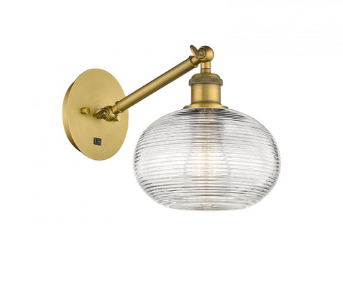 Ithaca - 1 Light - 8 inch - Brushed Brass - Sconce (3442|317-1W-BB-G555-8CL)