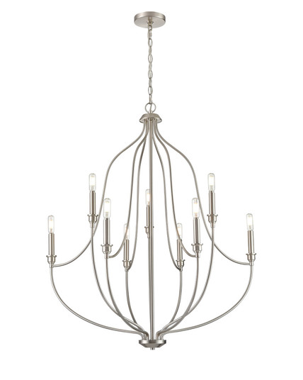 Senoia 9-Light Chandelier Ceiling Light Brushed Nickel (670|98009-BN)