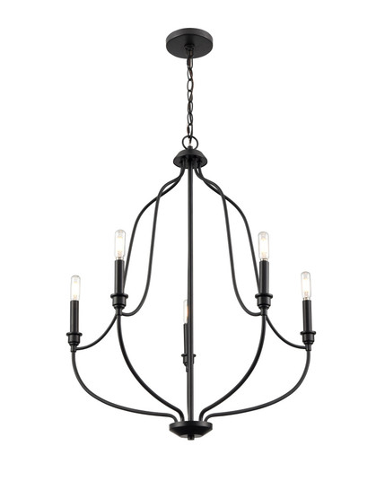 Senoia 5-Light Chandelier Ceiling Light Matte Black (670|98005-MB)