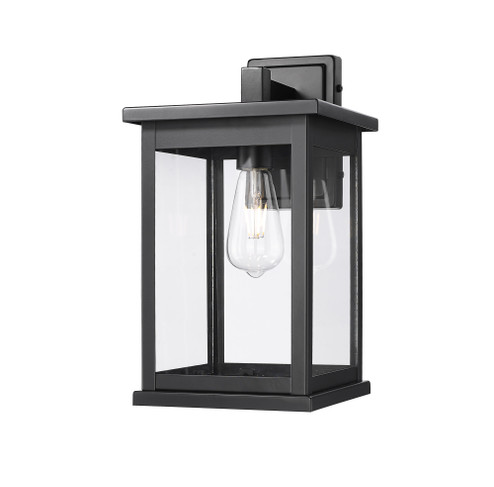 Bowton II 1-Light Outdoor Wall Sconce Powder Coated Black (670|4126-PBK)