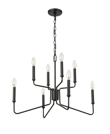 Raven 8-Light Chandelier Ceiling Light Matte Black (670|29008-MB)