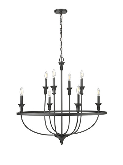 Emery 8-Light Chandelier Ceiling Light Matte Black (670|28108-MB)