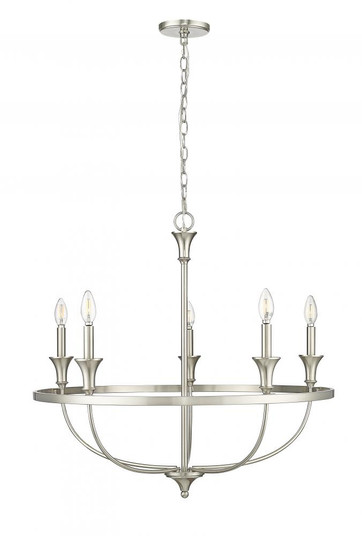 Emery 5-Light Chandelier Ceiling Light Brushed Nickel (670|28005-BN)