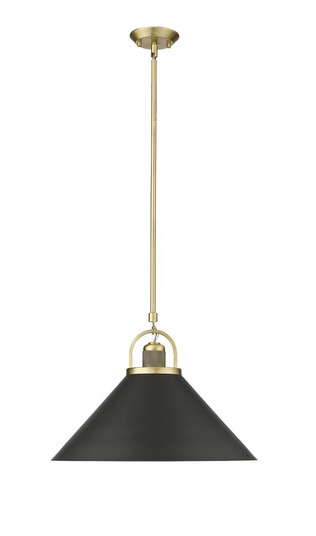 Artistan 1-Light Pendant light Vintage Brass / Matte Black (670|20901-VB/MB)