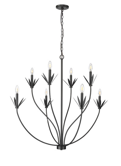 Primrose 8-Light Chandelier Ceiling Light Matte Black (670|12708-MB)