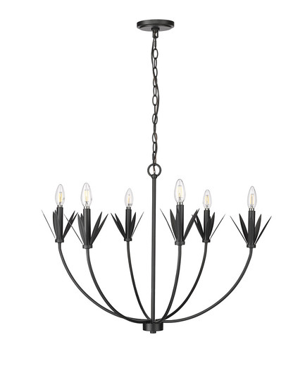 Primrose 6-Light Chandelier Ceiling Light Matte Black (670|12706-MB)
