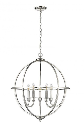 Artemis 5-Light Chandelier Ceiling Light Polished Nickel (670|12305-PN)