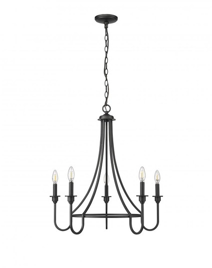 Artemis 5-Light Chandelier Ceiling Light Matte Black (670|12205-MB)
