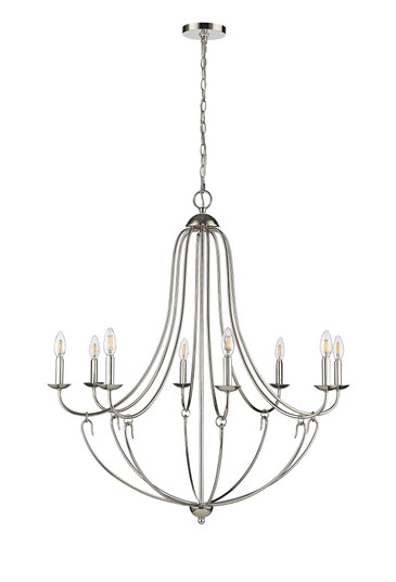 Eisley 8-Light Chandelier Ceiling Light Polished Nickel (670|12108-PN)