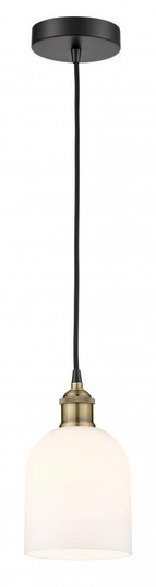 Bella - 1 Light - 6 inch - Black Antique Brass - Cord hung - Mini Pendant (3442|616-1P-BAB-G558-6GWH)