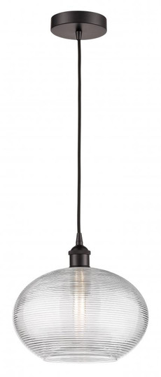 Ithaca - 1 Light - 12 inch - Oil Rubbed Bronze - Cord hung - Mini Pendant (3442|616-1P-OB-G555-12CL)