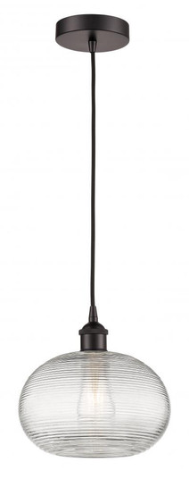 Ithaca - 1 Light - 10 inch - Oil Rubbed Bronze - Cord hung - Mini Pendant (3442|616-1P-OB-G555-10CL)