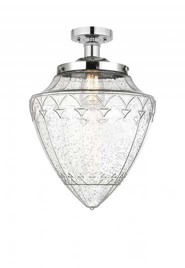 Bridgeton - 1 Light - 12 inch - Polished Chrome - Semi-Flush Mount (3442|616-1F-PC-G664-12)