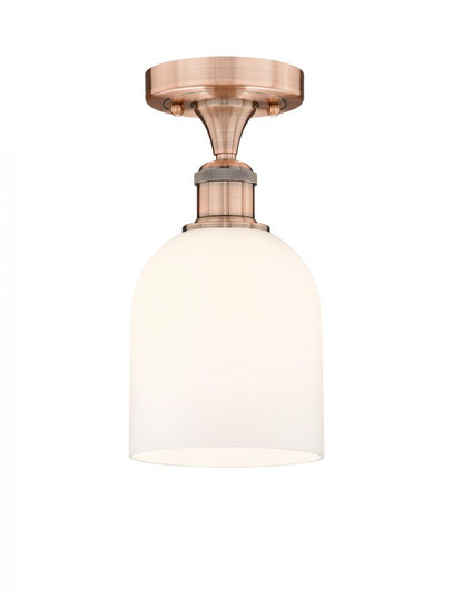 Bella - 1 Light - 6 inch - Antique Copper - Semi-Flush Mount (3442|616-1F-AC-G558-6GWH)