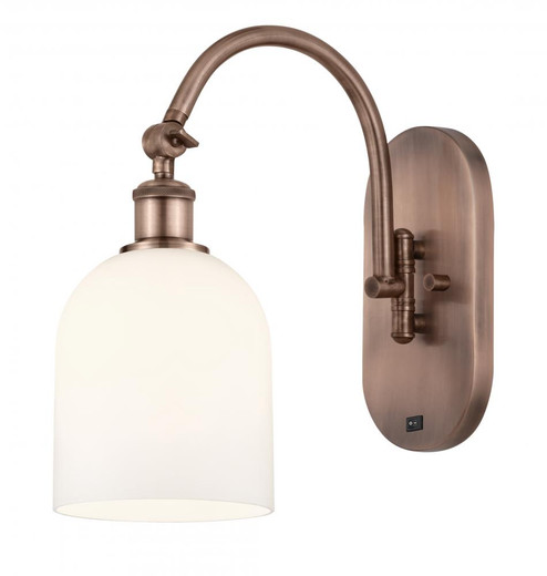 Bella - 1 Light - 6 inch - Antique Copper - Sconce (3442|518-1W-AC-G558-6GWH)