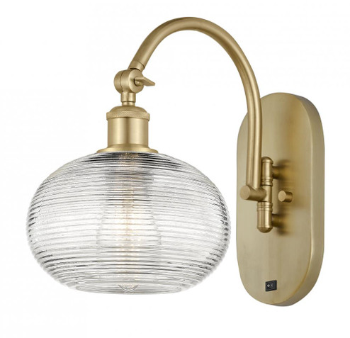 Ithaca - 1 Light - 8 inch - Satin Gold - Sconce (3442|518-1W-SG-G555-8CL)