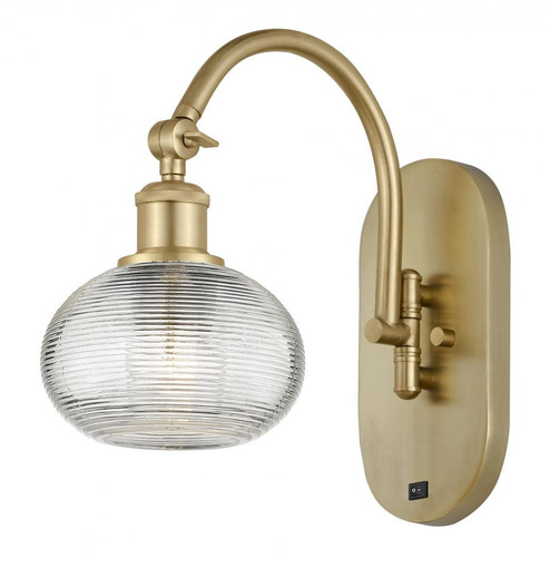 Ithaca - 1 Light - 6 inch - Satin Gold - Sconce (3442|518-1W-SG-G555-6CL)