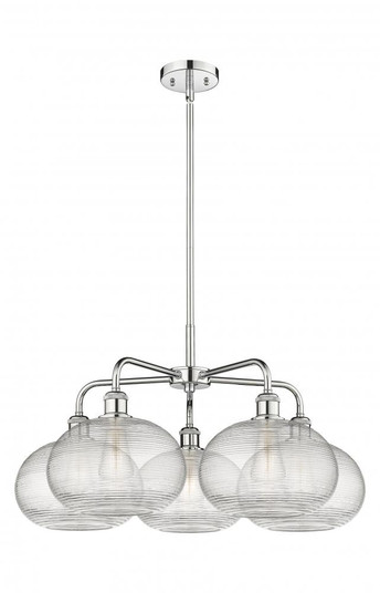 Ithaca - 5 Light - 28 inch - Polished Chrome - Chandelier (3442|516-5CR-PC-G555-10CL)