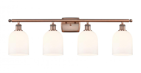 Bella - 4 Light - 36 inch - Antique Copper - Bath Vanity Light (3442|516-4W-AC-G558-6GWH)