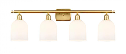 Bella - 4 Light - 36 inch - Satin Gold - Bath Vanity Light (3442|516-4W-SG-G558-6GWH)