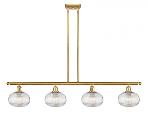 Ithaca - 4 Light - 48 inch - Satin Gold - Cord hung - Island Light (3442|516-4I-SG-G555-8CL)