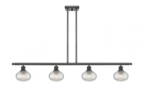 Ithaca - 4 Light - 48 inch - Oil Rubbed Bronze - Cord hung - Island Light (3442|516-4I-OB-G555-6CL)