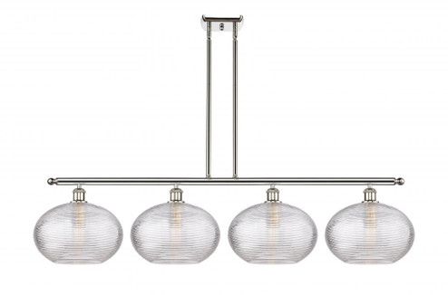 Ithaca - 4 Light - 50 inch - Polished Nickel - Cord hung - Island Light (3442|516-4I-PN-G555-12CL)