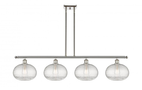 Ithaca - 4 Light - 48 inch - Polished Nickel - Cord hung - Island Light (3442|516-4I-PN-G555-10CL)