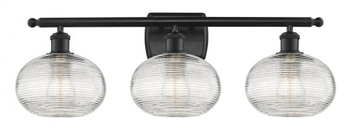 Ithaca - 3 Light - 28 inch - Matte Black - Bath Vanity Light (3442|516-3W-BK-G555-8CL)