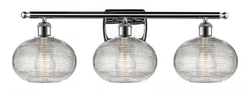 Ithaca - 3 Light - 28 inch - Polished Chrome - Bath Vanity Light (3442|516-3W-PC-G555-8CL)