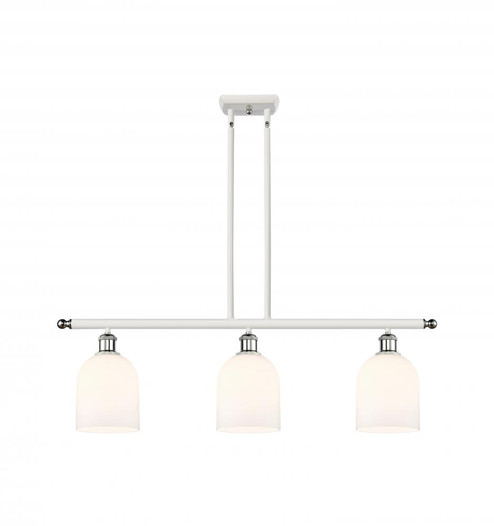 Bella - 3 Light - 36 inch - White Polished Chrome - Cord hung - Island Light (3442|516-3I-WPC-G558-6GWH)