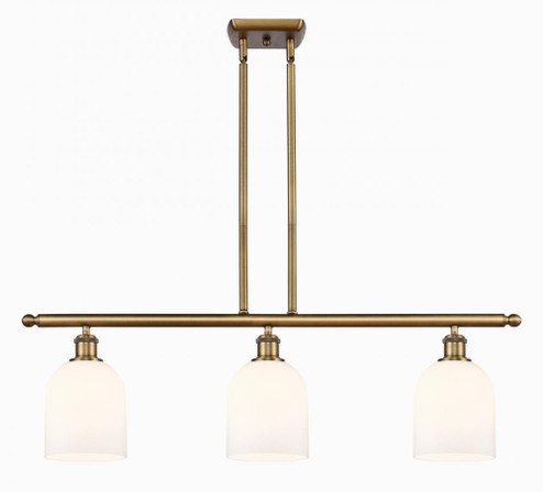 Bella - 3 Light - 36 inch - Brushed Brass - Cord hung - Island Light (3442|516-3I-BB-G558-6GWH)