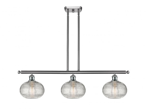 Ithaca - 3 Light - 36 inch - Brushed Satin Nickel - Cord hung - Island Light (3442|516-3I-SN-G555-8CL)