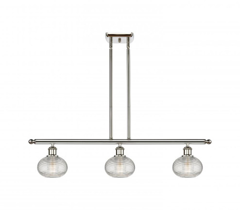 Ithaca - 3 Light - 36 inch - Polished Nickel - Cord hung - Island Light (3442|516-3I-PN-G555-6CL)