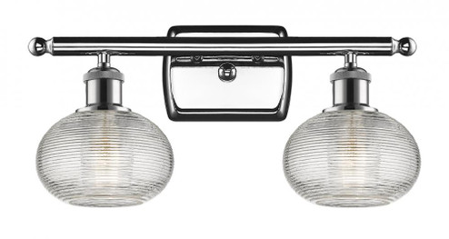 Ithaca - 2 Light - 16 inch - Polished Chrome - Bath Vanity Light (3442|516-2W-PC-G555-6CL)