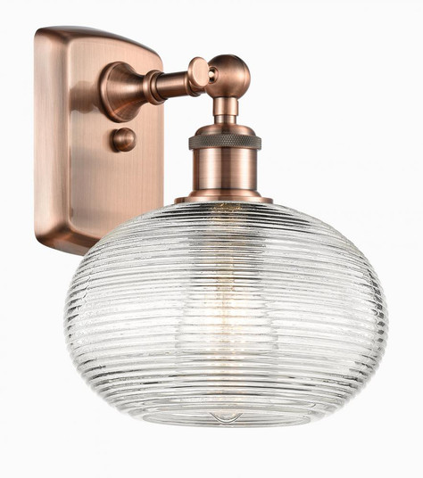 Ithaca - 1 Light - 8 inch - Antique Copper - Sconce (3442|516-1W-AC-G555-8CL)