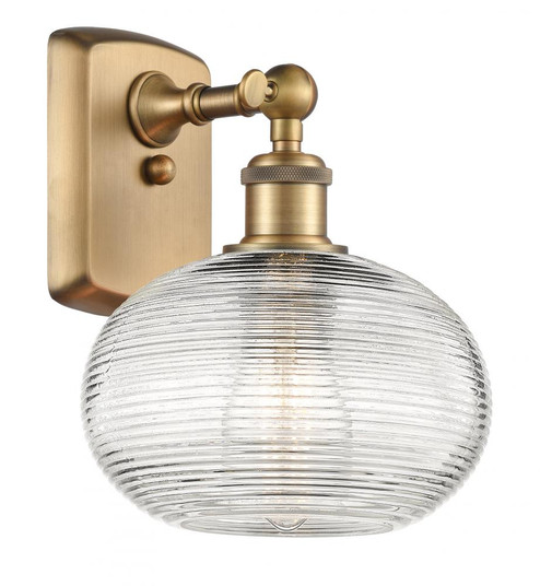 Ithaca - 1 Light - 8 inch - Brushed Brass - Sconce (3442|516-1W-BB-G555-8CL)