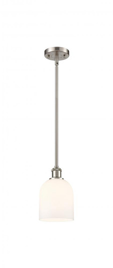 Bella - 1 Light - 6 inch - Brushed Satin Nickel - Mini Pendant (3442|516-1S-SN-G558-6GWH)